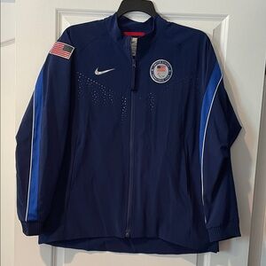 Nike USA Navy Blue Jacket with Flag Patch 2024 Paris Paralympic Games